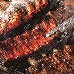 양념 쪽갈비 캠핑 쪽갈비 구이 간편조리 돼지갈비 바베큐 매콤, 650g, 3개 : 빡돈