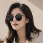 오버사이즈 틴트 가벼운 선글라스 6128 핑크 미러 여자 선글라스 : 오블루