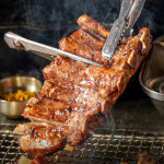 양념 쪽갈비 캠핑 쪽갈비 구이 간편조리 돼지갈비 바베큐 소금, 520g, 3개 : 빡돈