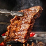 양념 쪽갈비 캠핑 쪽갈비 구이 간편조리 돼지갈비 바베큐 간장, 650g, 1개 : 빡돈