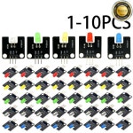 1-10PCS 전자 빌딩 블록 5mm LED 발광 모듈 다중 색상 옵션 아두이노와 호환 가능 : 투스해시스