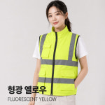 모드 형광 안전 듀얼팬 쿨링 선풍기조끼 S0301 여름 아이스팩 경량 작업복 냉풍 남녀공용 : 다사와공구