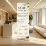 BQ-19 여드름 흉터 치료 한의원 한약 진료 병원 엑스배너 인쇄 제작 페트 샘플 출력 : 메디애드랩 병원전문인쇄