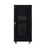 건창정보기술 케이지너트 서버랙 1400mm, 타공문 블랙 : DWMART