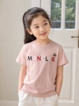 몽클레르 로고 키즈 여아 반팔 티셔츠 H1954 8C00037 83907 핑크 : 밀란프리모