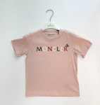 몽클레르 로고 키즈 여아 반팔 티셔츠 H1954 8C00037 83907 핑크 : 밀란프리모