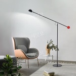LED 스탠드 조명 플로어 램프 무드등 인테리어 거실 침실 블랙 : 에잇오