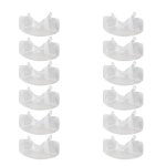 Bettomshin 안경 보호용 안전 클리어 프레임 폴리 카보네이트 충격 방지 투명 렌즈 와이드 필드 비전 12Pcs : 트레이드링크