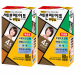 세븐에이트 무향료 칼라크림 염색약 60g 4.5호 금빛갈색 2개 : 뷰티몰
