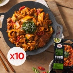 [20인분] 석관동 인생곱창 양념 야채곱창 돼지막창 밀키트 670g, 10개 : 석관동떡볶이