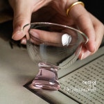 [다도 다기] 예향원 핸드메이드 수정유리 컬러 글라스 굽 찻잔 60ml C-5853 : 예향원