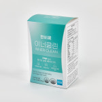 한비움 이너클린 차전자피식이섬유 녹차추출물  배변원활, 다이어트 건강기능식품 5g×20포X3박스(1개월분) : 태이랩