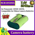 파나소닉 NCR18500A 18490용 7.4V 2040mAh 교체 배터리 니콘 카메라 호환 : 공구전기용품점