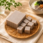 (2+1)15년전통 껍질째 갈아 만든 봉평 메밀묵 770g 3개 무침 요리 만들기 레시피 : 오팜 착한농장 장터