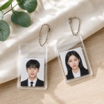 파츠 투명 pvc 파우치 부자재 A0433 지퍼백 군번줄 1세트(5p) : 블루산업