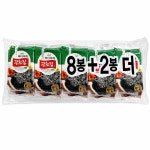 바다야채 광천김 파래 8+2봉 : 더마트