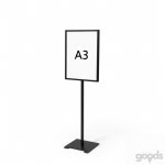 대박제품 사인스탠드 A3 흑색 1기둥 가로세로겸용 A3스탠드 식당입간판 메뉴판스탠드 입구안내판 메뉴판거치대 : 추천상점