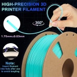 어두운 곳에서 빛나는 무지개색 청록색 변색 PLA 필라멘트 1.75mm 250g 발광 멀티컬러 3D 프린터 필라멘트 치수 정확도 : THEA유통