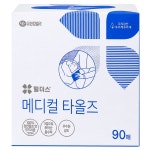 유한킴벌리 메디컬 타올즈 초음파 젤 제거용 와이프올 81118 90매입, 1개 : 착한 의료기