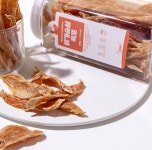 바른멍쿡 강아지 수제간식 국산 닭가슴살 육포 스틱 무첨가 고단백 저알러지 닭고기, 100g, 1개 : 이지모담