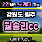 원주 월송리cc 1박2일 패키지 2인 노캐디 강원도골프장 : GIANTGOLF