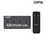 Coms 4x1 HDMI 2.0 KVM 스위치 PC 4대 제어 USB 4포트 4K 60Hz : e-달님마켓