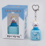 짱구는못말려 흰둥이 키캡키링 왈왈 사운드 C타입 충전식 소리나는 열쇠고리 : 김뚠뚠상점