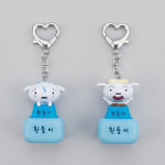 짱구는못말려 흰둥이 키캡키링 왈왈 사운드 C타입 충전식 소리나는 열쇠고리 : 김뚠뚠상점