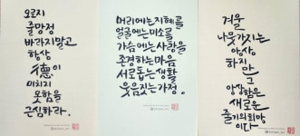 (Handmade)붓펜 캘리그라피 엽서 set : Calli-pop