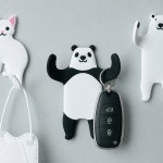 접착후크 접착식 매직후크 차키걸이 앞치마걸이 판다 : 지혜로운생활연구소