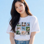 모먼트 고양이 반팔티셔츠 - 2 color : 그루밍데이 고양이