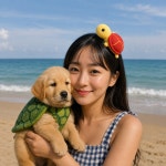 작은 바다 거북이 머리띠 동물 웃긴 인생네컷소품 생일 파티 학예회 놀이동산 헤어밴드 : 보람찬 하루