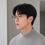 [고급 블루라이트 렌즈 제공] 가네코옵티컬 금자안경 KC72 가벼운 경량 안경 : 아이탐안경