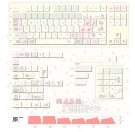 펌킨 매너 키캡 PBT 열승화 PC 글리터 투광 체리 프로파일 빈티지 크림 투명 : For Sun