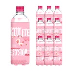 글루라이트 제로 탄산음료 밀크소다 피치 복숭아, 500ml, 10개 : 장성상사