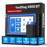 TOPDON X800BT OBD2 스캐너, 양방향 스캔 도구, 34회 리셋 서비스 | 평생 무료 업데이트 및 전체 시스템 업그레이드 무선 자동차 진단 능동... 