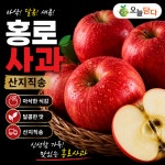 [믿음농장] 국내산 홍로사과 신선한 제철 사과 산지직송 아이간식 실속형 중과, 5kg, 1개 : 오늘담다24