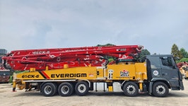 JP-322 / 콘크리트 펌프트럭 Everdigm65M 2017년 6BOOM, 현대트럭 ECP65CX-6 : 주식회사 제이피무역