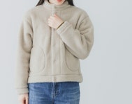 단톤 DANTON 여성 스탠드 칼라 보아 재킷 DT-A0699WNN 일본직구 : 뽈뚠보마켓