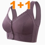 1+1 중장년 빅사이즈56 앞단추 브라 자회색2pcs, 56/130 : XXL빅사이즈