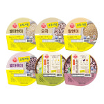 [네이버 단독구성] 오뚜기 잡곡밥세트 (오곡 6개+찰현미 6개+발아현미 6개+발아흑미 6개+찰진흑미잡곡밥 6개+ 부드러운현미잡곡밥 6개)... 