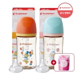 더블하트 모유실감 3세대 디어프렌즈 240ml 싱글더블세트 (젖병2+M젖꼭지2)+섬유유연제 1L : 더블하트 온라인 공식대리점