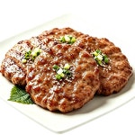송정 수제 떡갈비 육즙가득 아기 햄버거 스테이크 패티 80g, 24개 : 푸른몰 식품
