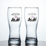 아사히 맥주컵 470ml 1쌍 유리컵 유리 맥주잔 : 꿀독마켓