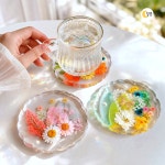 레진아트 키트 레진 압화 티코스터 만들기 DIY 초급 공예 체험 가을 수업 재료 : 달콩 마트