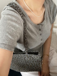 레오파드 바게트 스퀘어 숄더 백 loepard baguette square bag : 기브미모어 GMM