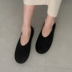 [G4185] 스웨이드 라운드토 발레리나 플랫슈즈 : 새로이클라쓰