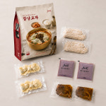 강남교자 칼국수 밀키트(2인분) 얼큰, 660g, 1개 : 강남교자