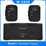 M-VAVE WP-12 2.4G 무선 이어폰 모니터 오디오 시스템 충전식 1개 송신기 2개 수신기 전송 스테레오 모노 레코더 : 피제이 글로벌A