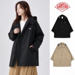 단톤 여성 미들 코트 발마칸 후드 숏 하프코트 3 레이어 DT-A0648 TLY : 왜나라보부상